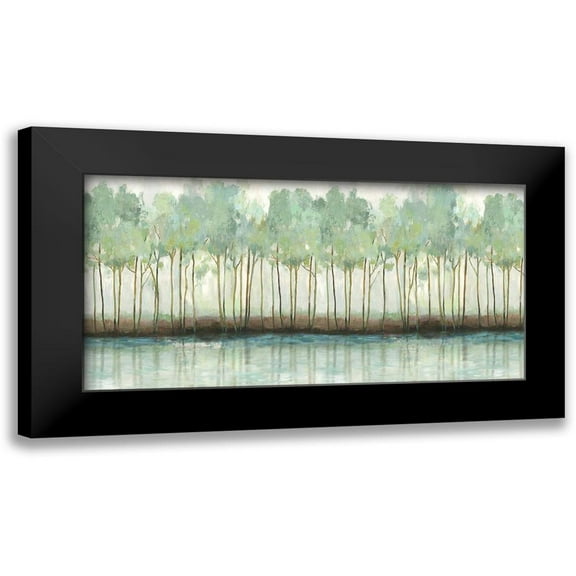 Pearce, Allison 14x9 Black Modern Framed Museum Art Print Titled - Woodland Hues I