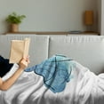 thumbnail image 3 of Ballet Soft Flannel Fleece Throw Blanket, Ballerina Dancer Watercolor Tutu in Blue Shades Classical Arts, Cozy Plush for Indoor and Outdoor Use, 50" x 70", Seafoam Dark Blue Black, by Ambesonne, 3 of 5