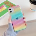 thumbnail image 1 of Compatible with iPhone Case,Glitter Square Gradient Colorful Fashion Pattern Slim Soft TPU Shockproof Cover for iPhone 11Pro (Rainbow Colors), 1 of 7