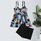 thumbnail image 4 of Tankini deportivo para mujer, estampado a juego, con cremallera, ajustado, para surf, dos piezas, tankini, 2 piezas, 4 of 7