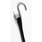 Max MM10 24 Black EPDM Rubber Tarp Bungee Cord Straps - Quantity of 40