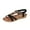 Black, variant on Virmaxy Womens Fashion Non-slip Women Large Bohemian Elastic Rhinestone Flower Roman Sandals Brown 36