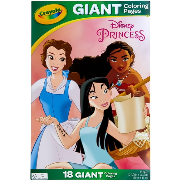 Crayola Giant Coloring Pages 12.75"X19.5"-Princess 040989