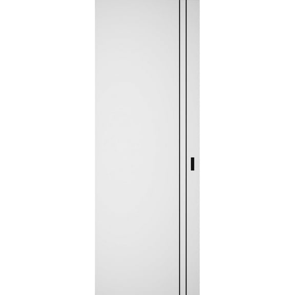 Hidden Barn | Planum 0016 White Silk | Sturdy Finished Doors | Magic Concealed Sliding Set 18" x 80"