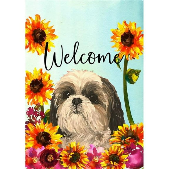 Best of Breed HH630111 Shih Tzu Best of Breed HHS Welcome Garden Flag