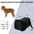 thumbnail image 2 of Cat Carriers Dog Carrier Pet Carrier for Small Medium Cats Dogs Puppies up to 15 Lbs, TSA Airline Approved Small Dog Carrier Soft Sided, Collapsible Travel Puppy Carrier – Black, 2 of 8