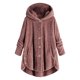 thumbnail image 1 of para mujer, chaqueta de lana, cárdigan, manga larga, botón de piel sintética, invierno cálido SG Zulema  Abrigo de invierno, 1 of 7
