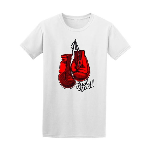 Just Start! Boxing Gloves Tee Men's -Image by Shutterstock