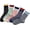 Black + Blue + Gray + Red + Green, variant on Five Pack Cute Cotton Novelty Socks for Women