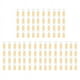 thumbnail image 1 of 100 Piezas Llavero de Madera en Blanco Llaveros de Madera de Bricolaje Regalos de Etiquetas Clave Rectángulo Amarillo, 1 of 8