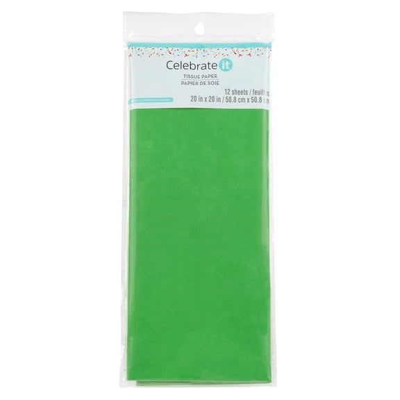Celebrate It Festive Green Tissue Paper, 24 Packs: 12 ct. (288 total)