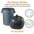 thumbnail image 3 of Staples Coastwide Professional 50-56 Gallon Trash Bag 43" x 47" Low Density 1.8 mil Black 100, 3 of 7