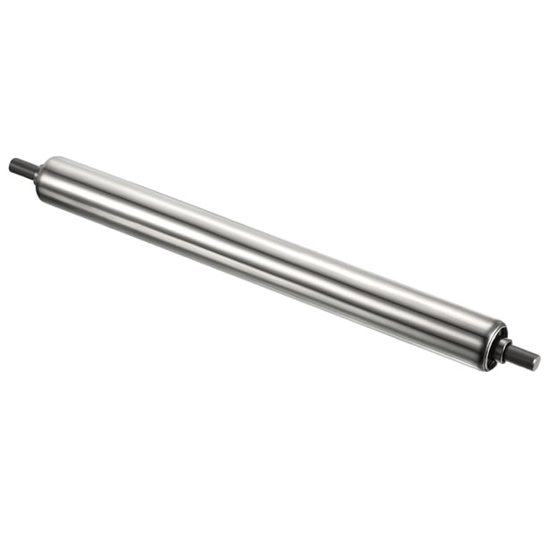 Rodillo de Gravedad de Acero Inoxidable Uxcell para Transmisión con Extremo Galvanizado Plata 1"x10"