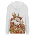 thumbnail image 5 of Chandail en Molleton Oversize de Noël pour Femmes, Mode Imprimé Chandail Tops Manches Longues Blouse à Capuche Chandail en Molleton Cadeau de Noël en Liquidation, 5 of 5
