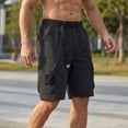thumbnail image 6 of Men's Fishing Cargo Shorts Quick Dry Work Shorts 9" Lightweight Outdoor Hiking Short Pants with Built-in Belt, Summer Utility Shorts with 6 Pockets & Keyring, 6 of 10