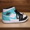 thumbnail image 4 of A i r-Jor-dan 1 Mid Island Green - 554724-132 size 8.5, 4 of 6