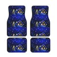 thumbnail image 2 of Uemuo Car Floor Mats - Christmas Night Pattern Carpet Floor Mats for Cars, Auto Accessories Front & Rear Car Floor Foot Mat Sets of 4 Pieces, 2 of 6
