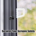thumbnail image 4 of 24pcs 3/8 Inch Nylon Window Screen Clips with Alloy Screws for Secure Fastening - White, 4 of 6