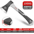 thumbnail image 4 of Mistaha Woodworking Axe Set - Variety of Weights - Durable Fiber Handle - Sharp Manganese Steel Blade - Ideal for Logging, Splitting, and Shaping Wood, 4 of 6