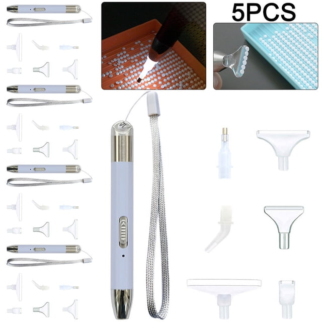 Kit Pintura Artística Con Diamantes 5D DIY 5 Uds. Plástico 12 5 Cm para Dibujar Manualidades (púrpura A)