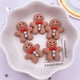thumbnail image 1 of Figuras de dibujos animados de resina de hombre de jengibre, muñeco de nieve, campanas, árbol de Navidad, arte plano, de 10 piezas álbum de recortes, manualidades de decoración DIY, 1 of 4