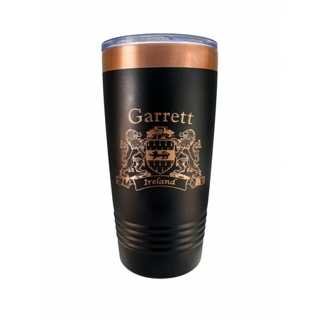 

Garrett Irish Coat of Arms Black Travel Mug