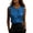 Blue, variant on Women's Beaded Satin Pleated Tank Tops Lightweight & Breathable Summer Camisole for Work Casual Loose Fit Crewneck Vest Blue XXL