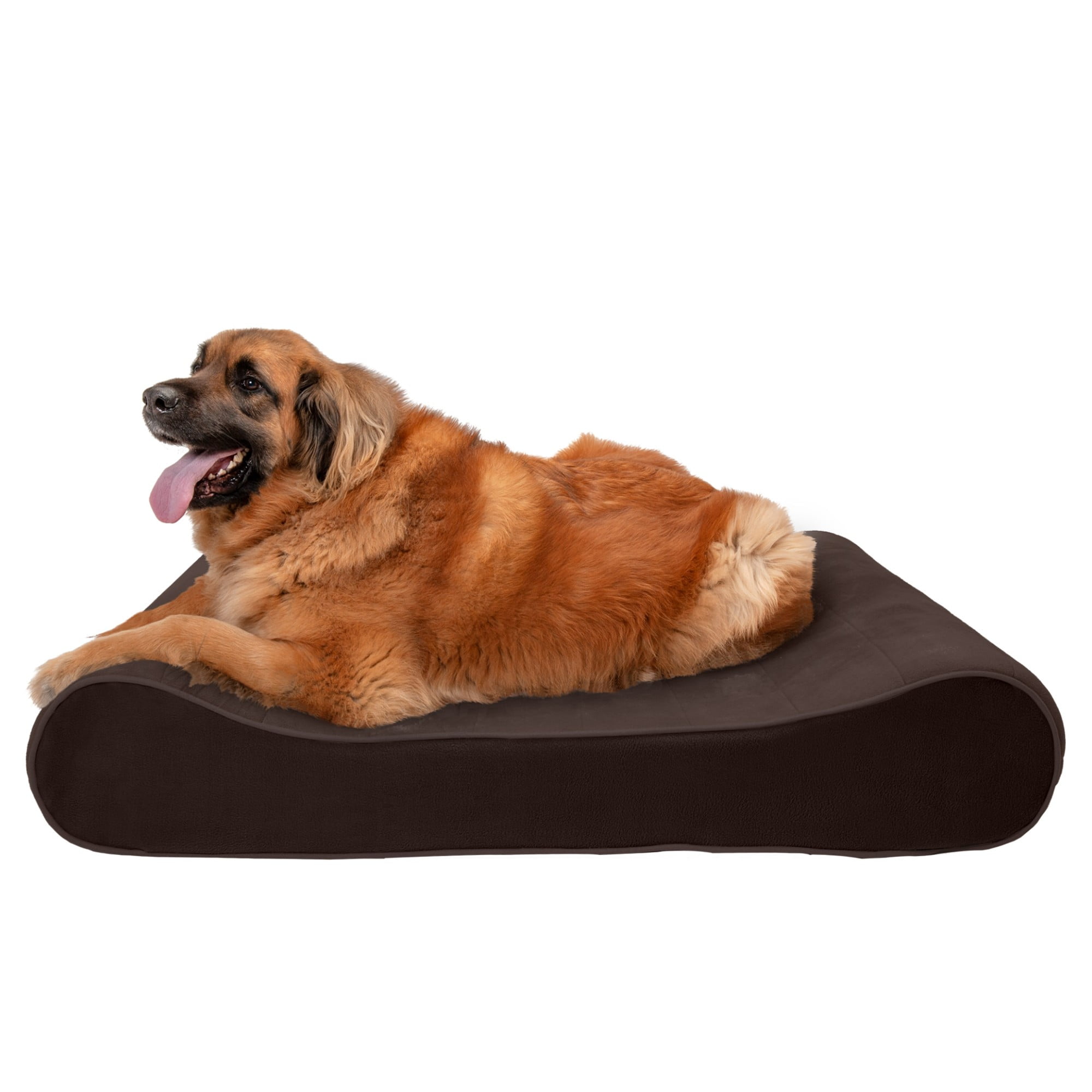 FurHaven Pet Dog Bed Orthopedic Microvelvet Luxe Lounger Pet Bed for