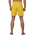 thumbnail image 3 of Unique Bargains Men's Solid Color Elastic Waistband Lightweight Swimwear Shorts 30 Yellow, 3 of 6