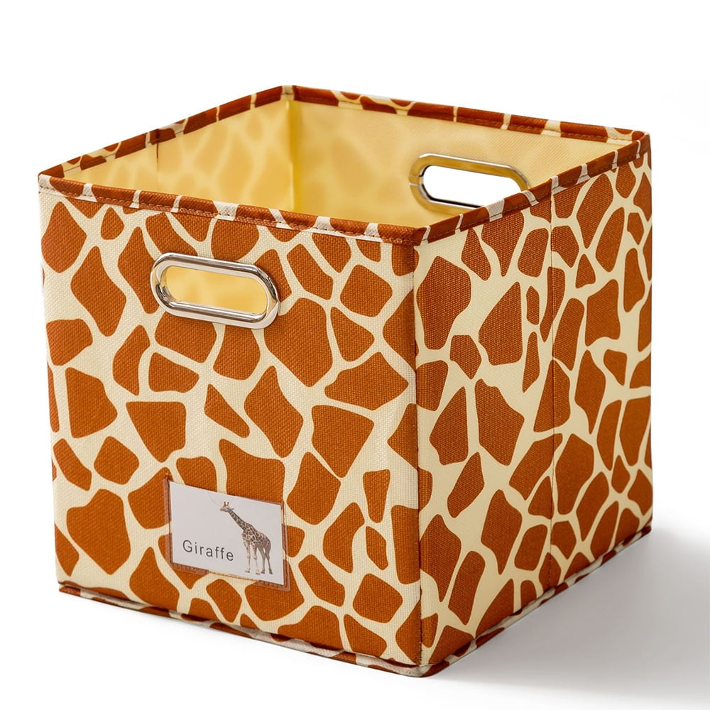 Fashnice Fabric Storage Cube Bins Foldable Toys Boxes Cloth Basket with