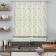 thumbnail image 5 of Green Floral Sheer Curtains 108 Inches Extra Long, Spring Flowers Light Filering Curtains, Privacy Drapes Simi Floor to Veiling Curtain for Living Room Bedroom Large Window Treatment, 5 of 9