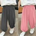 thumbnail image 3 of Cool Breathable and Loose Children's Casual Mosquito Proof Pants for Boys and Girls With Slim Legs for Babies Kid Sweatpants Baggy Drawstring Athletic Loose Pants, 3 of 3