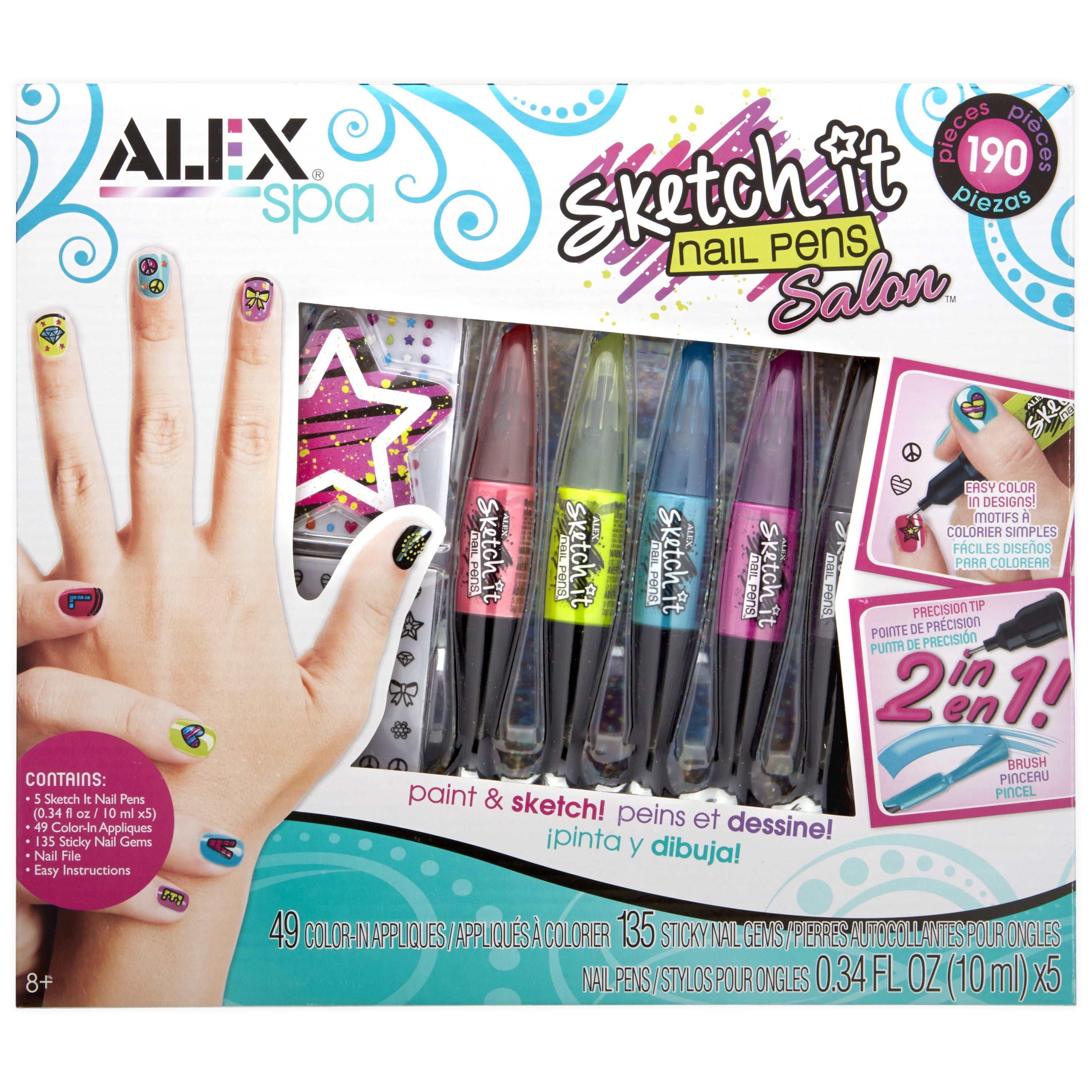 Alex Spa Sketch It Nail Pens Salon Walmart Com Walmart Com Alex Spa Sketch It Nail Pens Salon Walmart Com Walmart Com