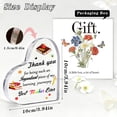 thumbnail image 4 of Feeldeal Teacher Appreciation Gift 3.9X3.9 Inch Heart Acrylic Plaque Paperweight Christmas Thank You Gift From Students End Of Year Or Retirement Keepsake Premium Clear Durable Acrylic, 4 of 6