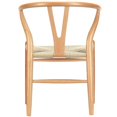 thumbnail image 3 of Hawthorne Collections Dining Arm Chair in Natural, 3 of 4