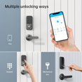 thumbnail image 3 of HLONK Smart Front Door Lock Set with 2 Handle  M1 Keyless Entry Door Lock Electronic Deadbolt Locks  Touchscreen Keypad Digital  with Levers Set  Auto Lock  App Control  Keys  Password Lo, 3 of 7