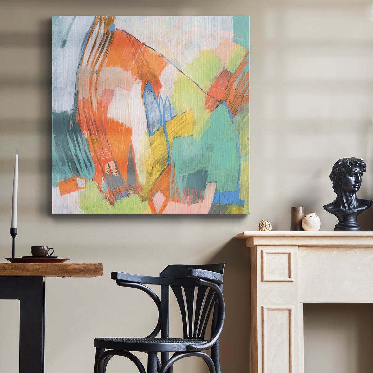 Wexford Home Candied Sherbet I-Premium Gallery Wrapped Canvas, 40" x 40" - Ready to Hang
