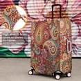 thumbnail image 4 of Red Pioneer Flower and Paisley Pattern Luggage Cover Fashion Suitcase Cover Baggage Covers Fit 25-28 Inch Luggage (Go Travel), 4 of 5