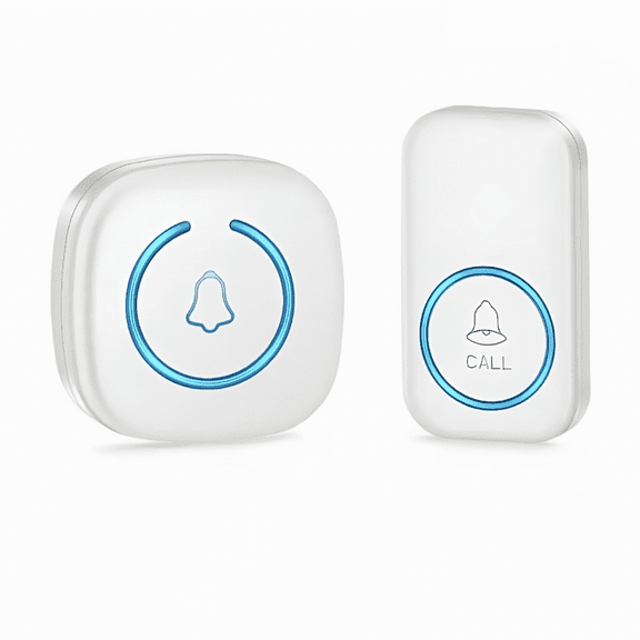 Long-Range Wireless Doorbell with 60  Chime Melodies and LED Alerts, 1000  ft Range, 5 Volume Levels