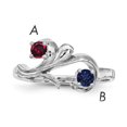 thumbnail image 1 of Sterling Silver Rhodium-plated Family Jewelry Mounting XMR4/2SSM-6 (mm x 3mm), 1 of 3