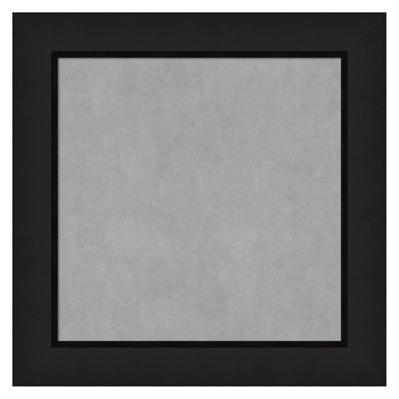 Framed Magnetic Board (15 x 15) Midnight Black Narrow Magnet Board, X-Small Magnetic Bulletin Board for Office Decor, Mudroom, Kitchen or Organization Drop Zone from , USA