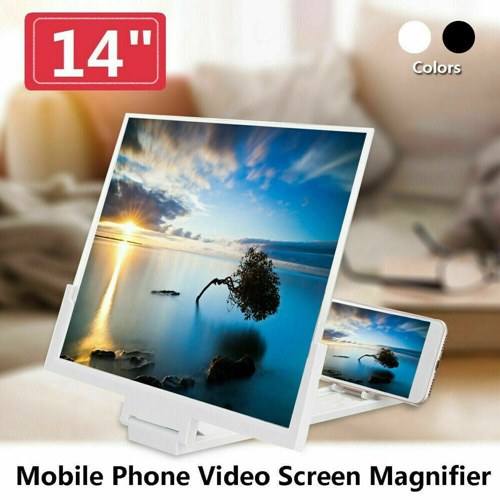 3D HD Mobile Phone Enlarger Projector Portable Cell Phone Amplifier Screen Magnifier 2021 Newest Version Red,12'' 10''/12'' Screen Magnifier Projector Gadget Compatible with All Smartphones 
