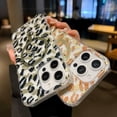 thumbnail image 3 of Dteck iPhone 16 Pro Max Case, Glossy Leopard Print Back Cover, Shock-Absorbent PC+TPU, Magnetic Slim Protective Cover for iPhone 16 Pro Max, Yellow, 3 of 6