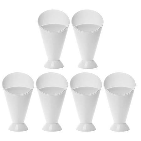 

Fry French Holder Cone Cup Cups Fries Basket Dipping Dip Appetizer Chips Stand Compartment Container Ketchupsalad Ice