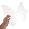 thumbnail image 3 of BRIGHTFUFU 2Pcs Clear Acrylic Vinyl Record Wall Mount Rack Butterfly Shape Storage Shelf for Albums and Cds, 3 of 6