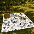 thumbnail image 7 of Black Ravens Within Curling Leafy Branch Arrangements, Soft Flannel Blanket with Ornamental ornate dark Botanical Print, Housewarming Gift and Home Decor for Bedroom and Living Room, 7 of 7