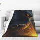 thumbnail image 1 of Balery Glowing Snake Dark Forest Manta de Felpa Suave y Acogedora – Cobija de Franela Aterciopelada para Cama, Lavable y Cálida para Sofá, Mascotas, Transpirable-50"x40", 1 of 7