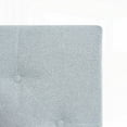 thumbnail image 5 of Twin Size Upholstered Platform Bed Frame with Linen Fabric Headboard and Grey Color for Bedroom, 5 of 12