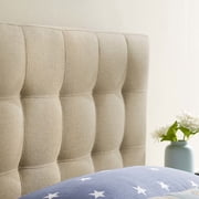 Modway Lily Tufted Headboard, Twin, Beige