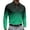 04#Green, variant on Mens Collared Long Sleeve Polo Shirt Gradient Ombre Print Three Button Placket Casual Athletic Top